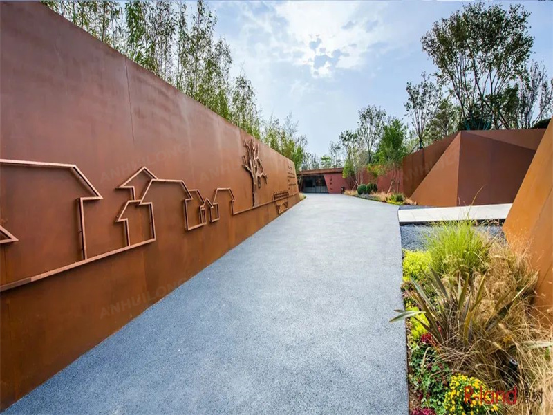 front yard corten fence factory